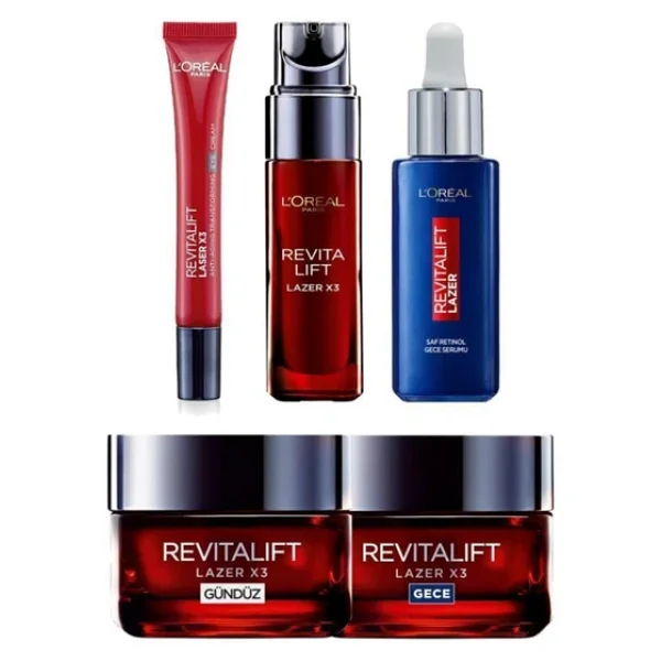 L'Oreal Paris Revitalift Lazer Saf Retinol Cilt Bakım Seti 5li - Görsel 4