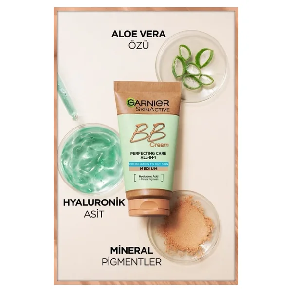 Garnier Karma Ve Yağlı Ciltler İçin Bb Krem Orta Ton Spf 20 50 Ml - Görsel 3