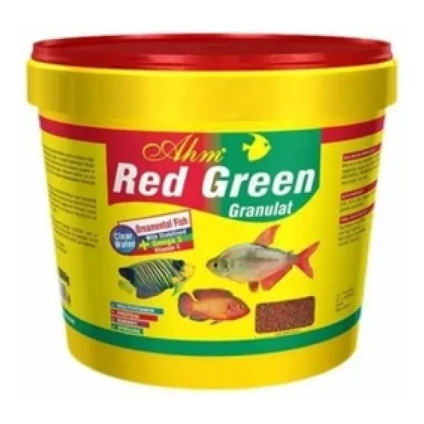 Ahm Red Green Granulat 10 lt Balık Yemi - Görsel 2