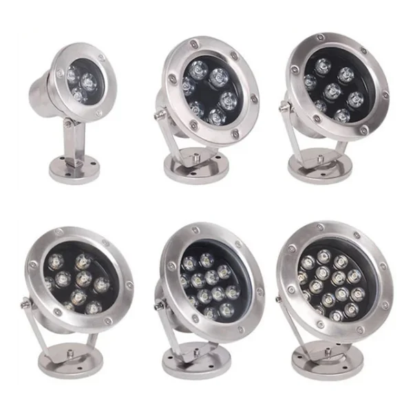 Mini Spot Paslanmaz Ayaklı Havuz Led Aydınlatma Ampülü Lamba Sarı A-1210 6w 12v Ip68 - Görsel 5