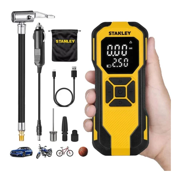 Stanley SXIF0101 150 PSI Dijital Basınç Göstergeli Araç Kompresörü - Görsel 8