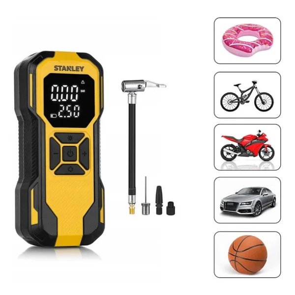 Stanley SXIF0101 150 PSI Dijital Basınç Göstergeli Araç Kompresörü - Görsel 9