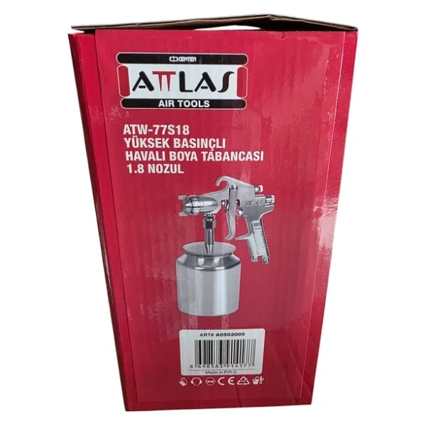 Atlas Atw-77S18 Yuksek Basincli Havali Boya Tabancasi 1.8 Nozul - Görsel 8
