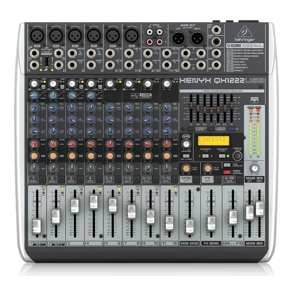 Behringer Xenyx QX1222USB 12 Kanal Mikser - Görsel 2