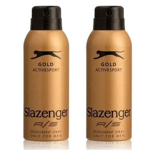 Slazenger Gold Active Sport 150 ml 2 Adet Erkek Deodorant - Görsel 3