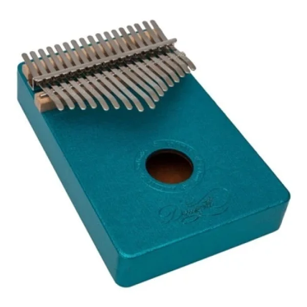 Kalimba Full Set - Hediye Paketi- Stant-Parmak Koruyucu Turkuaz - Görsel 2