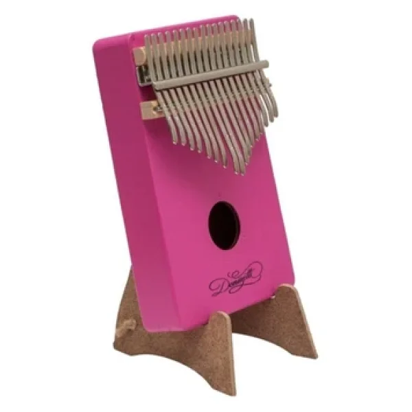 Kalimba Full Set - Hediye Paketi- Stant-Parmak Koruyucu Pembe - Görsel 4