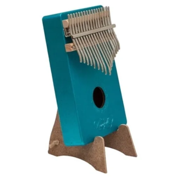 Kalimba Full Set - Hediye Paketi- Stant-Parmak Koruyucu Turkuaz - Görsel 4