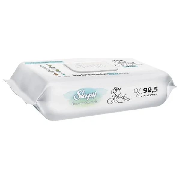 Sleepy Bio Natural 40 Yaprak Islak Mendil - Görsel 3