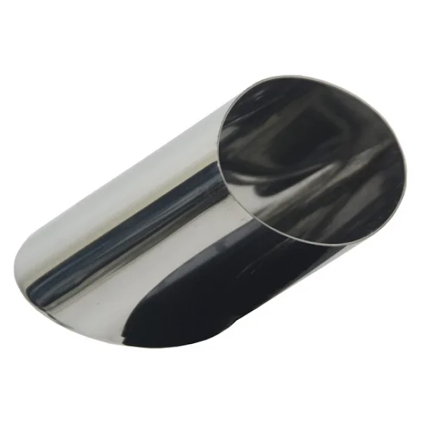 Egzoz Ucu Paslanmaz Krom Oval Universal - Görsel 4