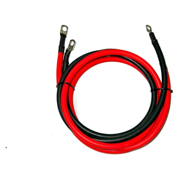 2 Adet 25 Mm2 Akü Paralel Bağlantı Kablosu 150 Cm Pabuçlu - Görsel 2