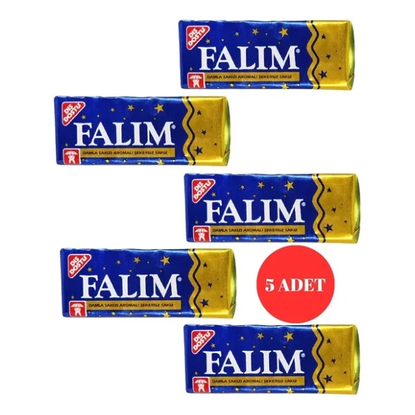 Falım Damla Sakızı Aromalı Şekersiz Sakız (5 Adet) - Görsel 2