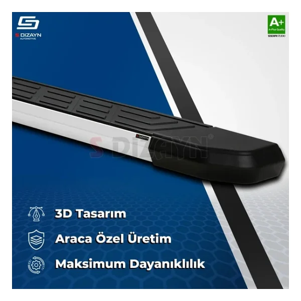 S-Dizayn Suzuki Sx4 2 S-Cross Newline Aluminyum Yan Basamak 173 Cm 2014-2021 A+ Kalite - Görsel 5
