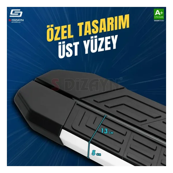 S-Dizayn Suzuki Sx4 2 S-Cross Newline Aluminyum Yan Basamak 173 Cm 2014-2021 A+ Kalite - Görsel 4
