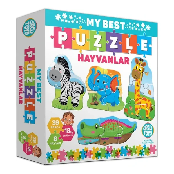 Circle Toys My Best Puzzle Hayvanlar - Görsel 2