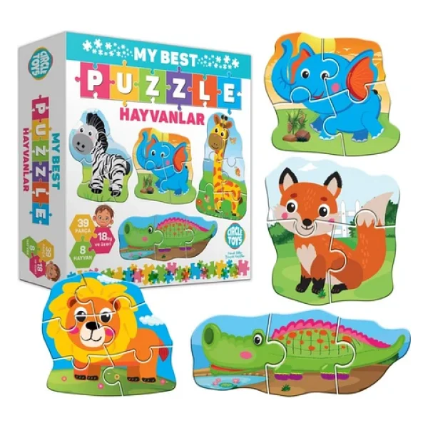 Circle Toys My Best Puzzle Hayvanlar - Görsel 4