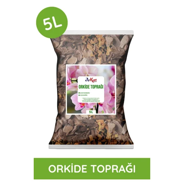 Bykurt 5L Orkide Toprağı İri Parçalı Çam Kabuğu & Cococips Karışımı Elenmiş Ve Temizlenmiş - Görsel 4