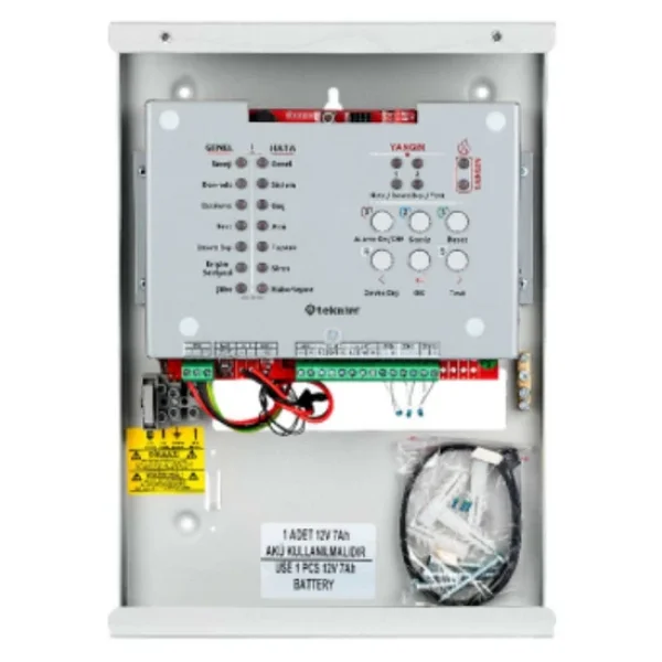 Teknim TFP-3122 2 Bölgeli Konvansiyonel Yangın Alarm Paneli. Tek Akü ile Çalışır (Akü Hariç) EN54-2/4 Sertifikalı - Görsel 9