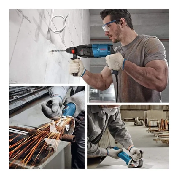 Bosch GBH 240 Kırıcı Delici + GWS 750-115 Taşlama Elektrikli El Aleti Seti - Görsel 8