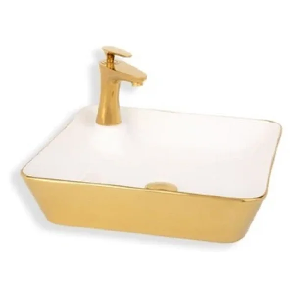 Lena E-4620A Tezgah Üstü Porselen Lavabo - Görsel 5