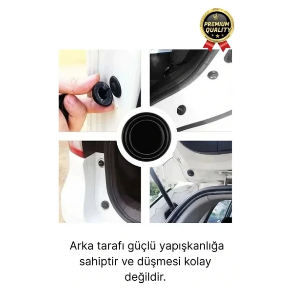 Yüksek Kalite Dayanıklı Çarpma Engelleyici Araba Oto Kapı Sesi Darbe Emici Absorbe Aparatı 10 Adet - Görsel 5
