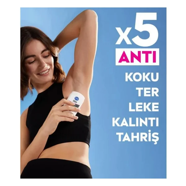 Nivea Invisible For Black & White İpeksi Pürüzsüzlük 50 ml Kadın Stick Deodorant - Görsel 7