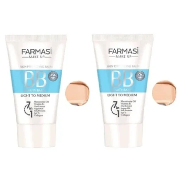 Farmasi 02 Light Medium SPF 15 50 ml 2 Adet BB Krem - Görsel 4