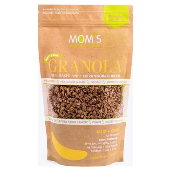 Mom 's Natural Foods 360 gr Muz Ceviz Granola - Görsel 2