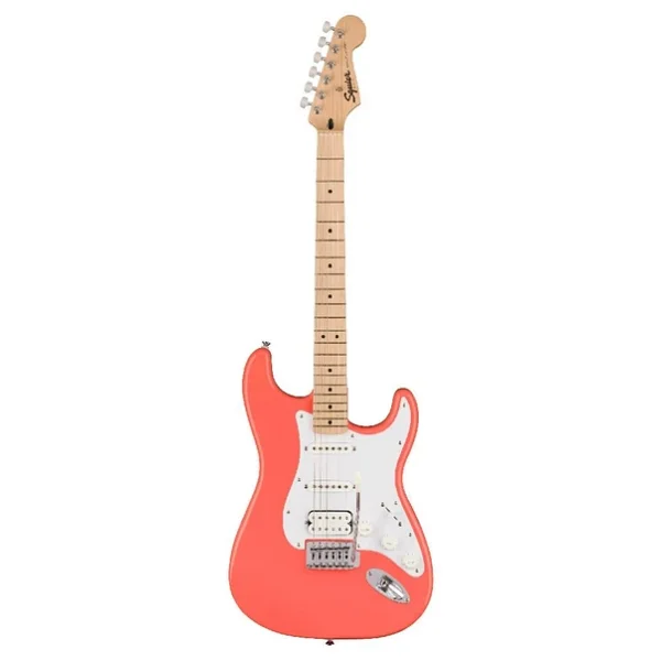 Fender Squier Sonic Stratocaster HSS MN Tahitian Coral Elektro Gitar - Görsel 3