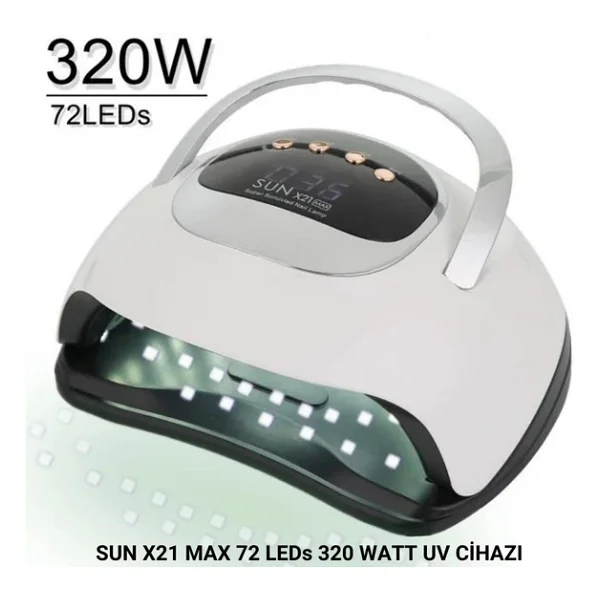 Sun X21 Max Uv Led Kurutucu 320 Watt-72 Led Tırnak Oje Kurutma Cihazı - Görsel 5