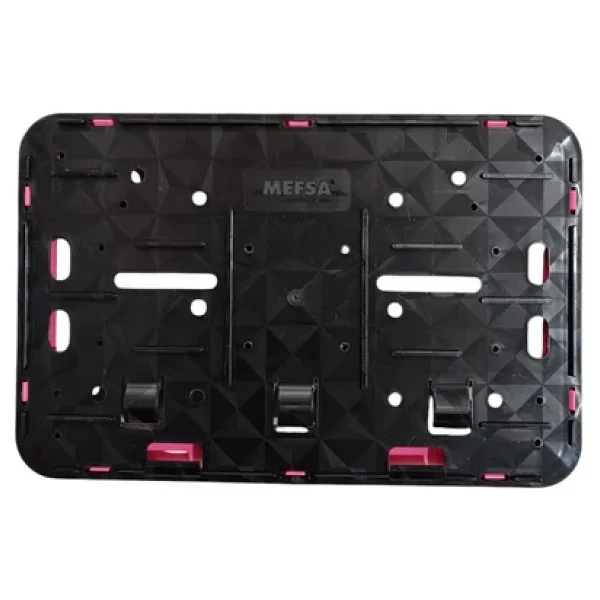 Çerçeveli Motor Plakalık Plaka Altlığı Pembe 17x26 cm - Görsel 2