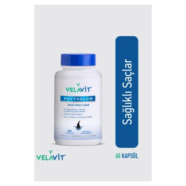 Velavit Phytoglow Anti Hair Loss 60 Kapsül - Görsel 5