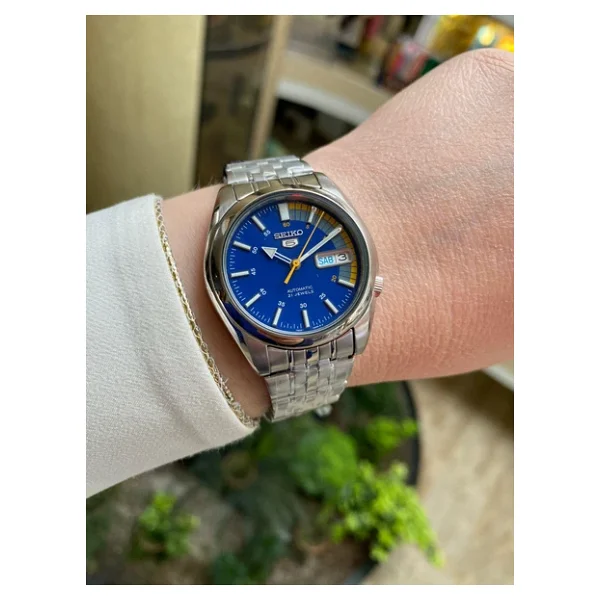 Seiko 5 SNK371 Mavi Erkek Kol Saati - Görsel 4