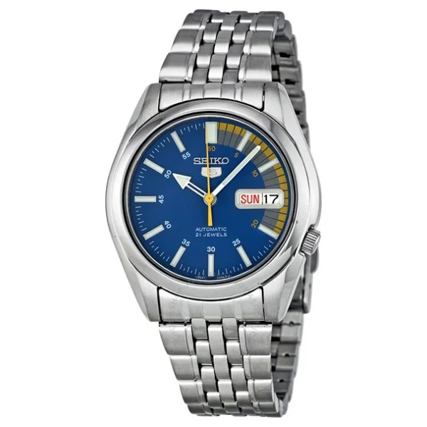 Seiko 5 SNK371 Mavi Erkek Kol Saati - Görsel 6