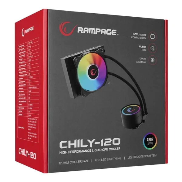 Rampage CHILY-120 120 mm İşlemci Sıvı Soğutucu - Görsel 6
