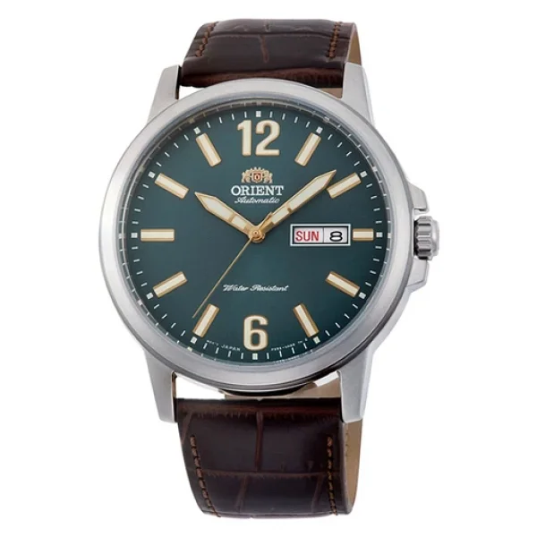 Orient Contemporary RA-AA0C06E19B Deri Kordon Yeşil Erkek Kol Saati - Görsel 9