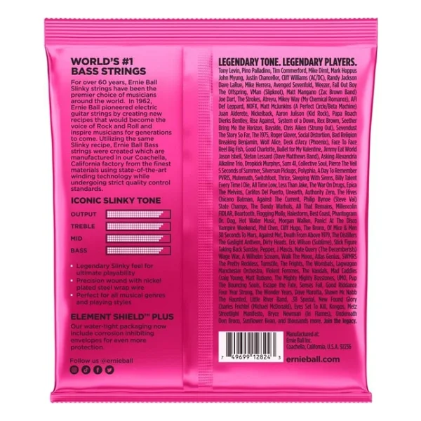Ernie Ball P02824 Super Slinky Nickel 40-125 5 Telli Bass Gitar Teli - Görsel 3