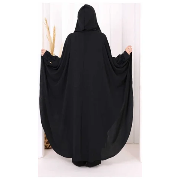 Tunik, Pantolon ve Abaya Üçlü Takım 8663 Siyah - Görsel 4