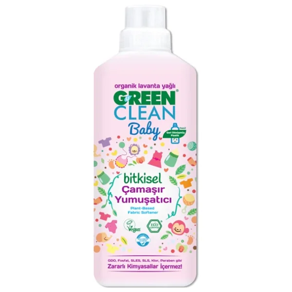 U Green Clean Baby Bitkisel Çamaşır Yumuşatıcı 1000 ml - Görsel 2