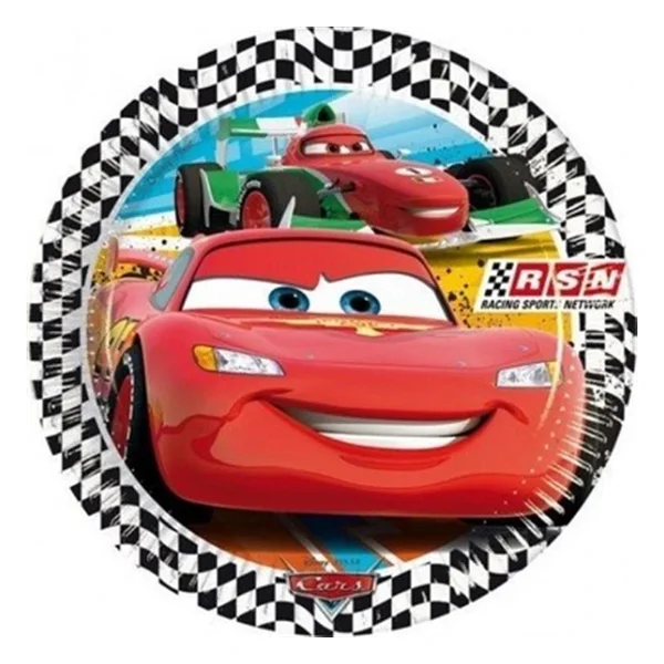 Arabalar Cars Şimşek Mcqueen Temalı Karton Tabak Ve Bardak Seti 8+8 Adet Tüm Yaşlar - Görsel 2