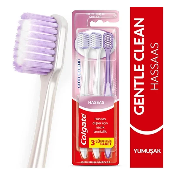 Colgate Gentle Clean 3'lü Diş Fırçası - Görsel 5