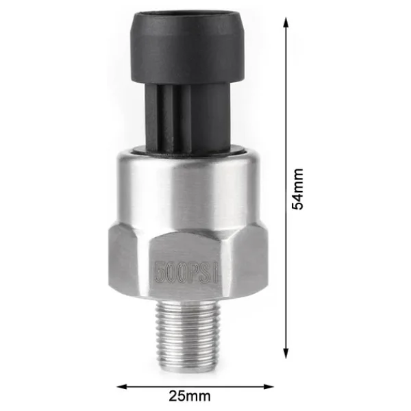 500Psi Basınç Sensörü 1/8" Npt Diş Paslanmaz Çelik Yağ Gaz Su Yakıt Tank Depo Lastik Hava Atmosfer - Görsel 4