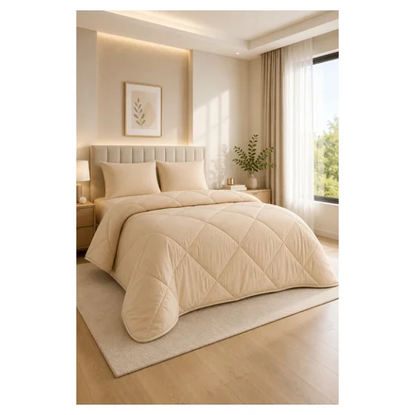Formeya Soft Pudra 195X215 cm Silikon Çift Kişilik Yorgan - Görsel 2