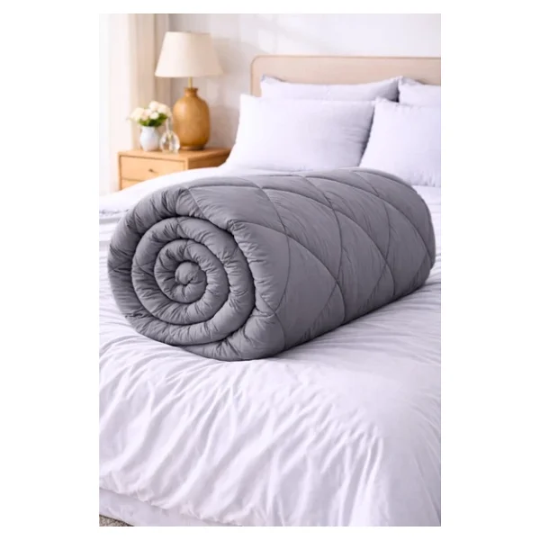 Formeya Soft Antrasit 195x215 cm Silikon Çift Kişilik Yorgan - Görsel 4