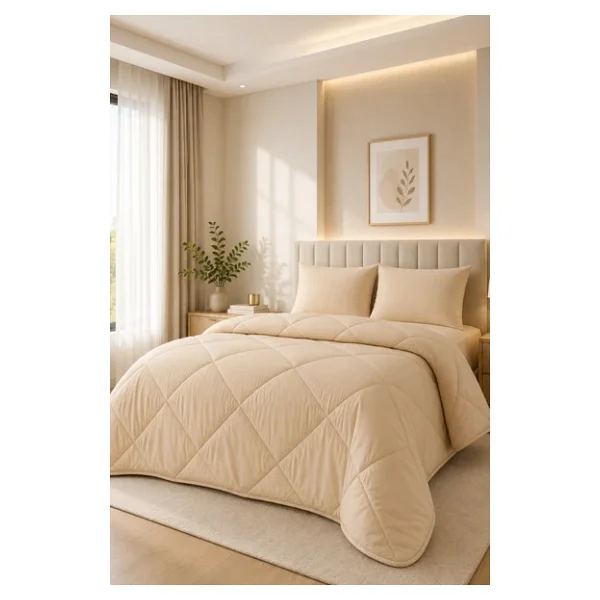 Formeya Soft Pudra 195X215 cm Silikon Çift Kişilik Yorgan - Görsel 5