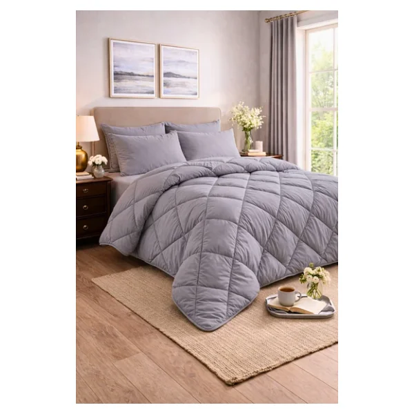 Formeya Soft Antrasit 195x215 cm Silikon Çift Kişilik Yorgan - Görsel 3