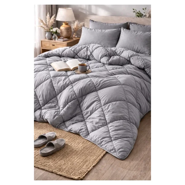Formeya Soft Antrasit 195x215 cm Silikon Çift Kişilik Yorgan - Görsel 2