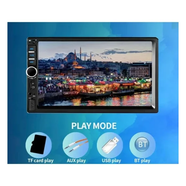 EXVOL Kıngwınn Kw-4000 Oto Double Teyp 7 Inc+park Kamerası 4x55w Mp5 Bluetooth Usb Sd Aux 2 Yıl Garantili - Görsel 5
