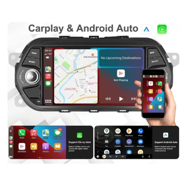 EXVOL Fiat Egea Android Multimedya 4GB/64GB Carplay 7 Inc HD 2.5D IPS Ekran Kamera Hediyeli - Görsel 2