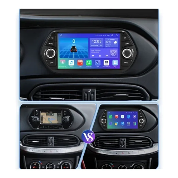EXVOL Fiat Egea Android Multimedya 4GB/64GB Carplay 7 Inc HD 2.5D IPS Ekran Kamera Hediyeli - Görsel 5